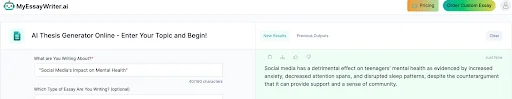 generate Thesis image