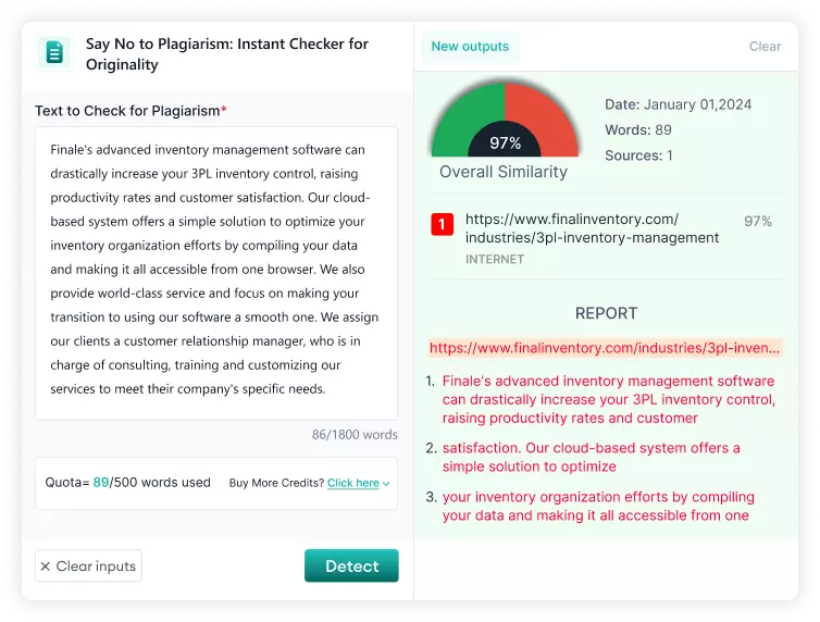 plagiarism output img